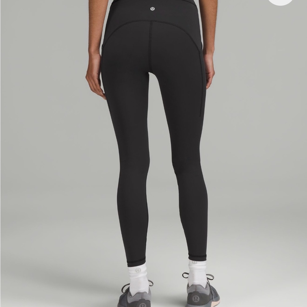 Lululemon Power Thru High Rise Burgundy Tight 28” NWT - Picture 2 of 7